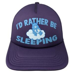 OTTO Visor Purple One Size Bedtime Care Bears Sleeping Hat Mesh Cartoon Snapback